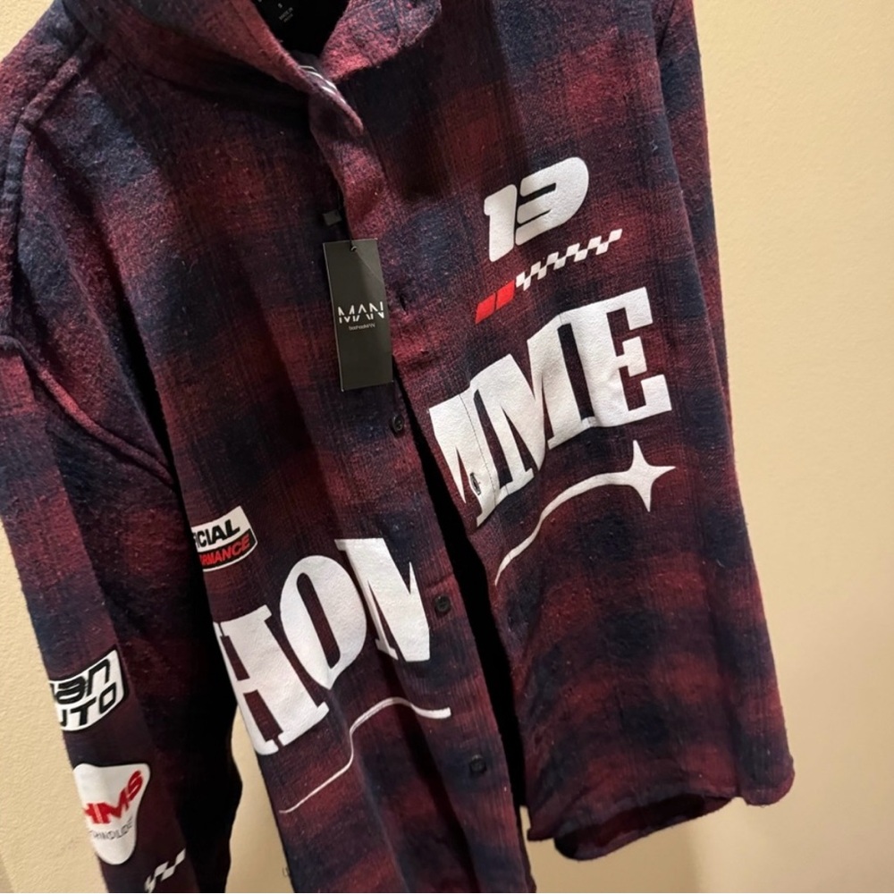 Red and Black Plaid Men's Shirt